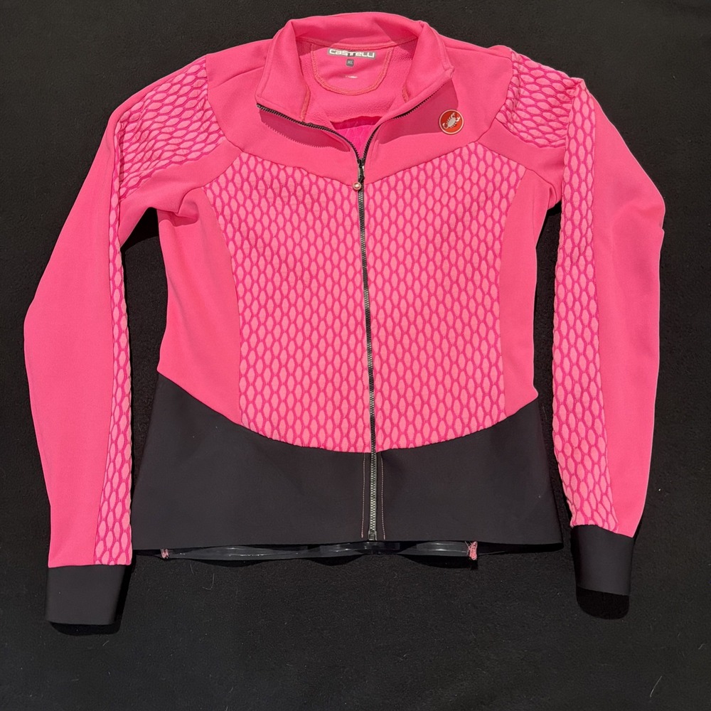 Castelli Women's Sfida Pink & Black Jacket Women's Size XL